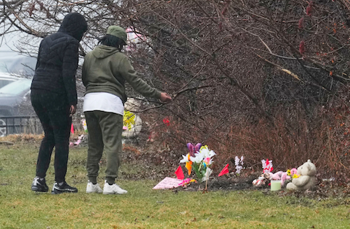 Un altare sul luogo della macabra scoperta