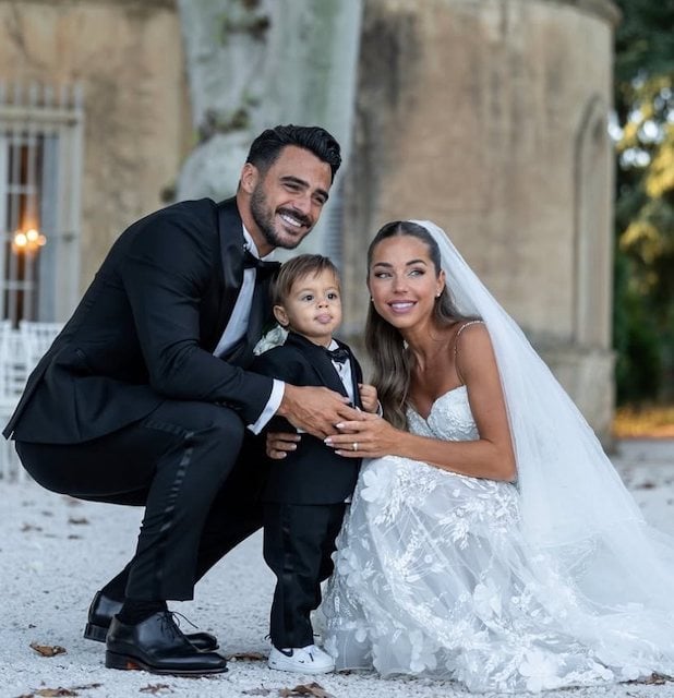 Maddy Burciaga, suo marito Benjamin Samat e il loro figlio Andréa