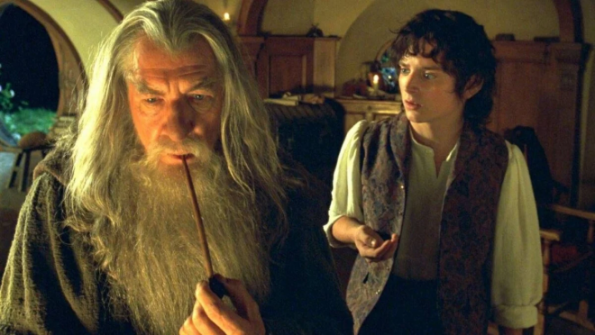 Gandalf e Frodo Baggins