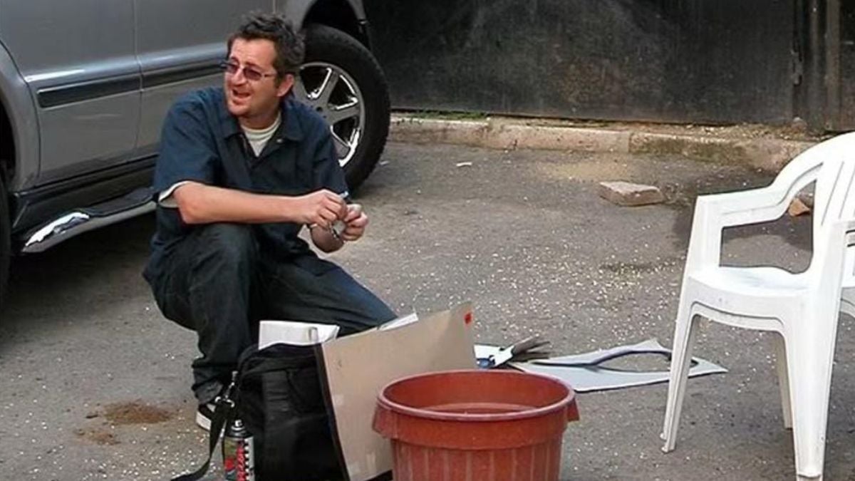 Presunta foto dell'artista Banksy