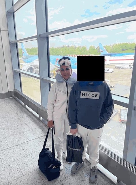 Catherine Wieland durante il suo viaggio in Messico