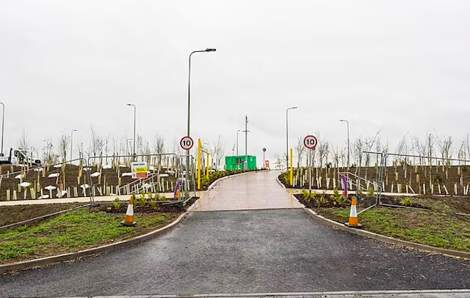 Il park and ride da 850 posti a Eynsham, vicino a Oxford