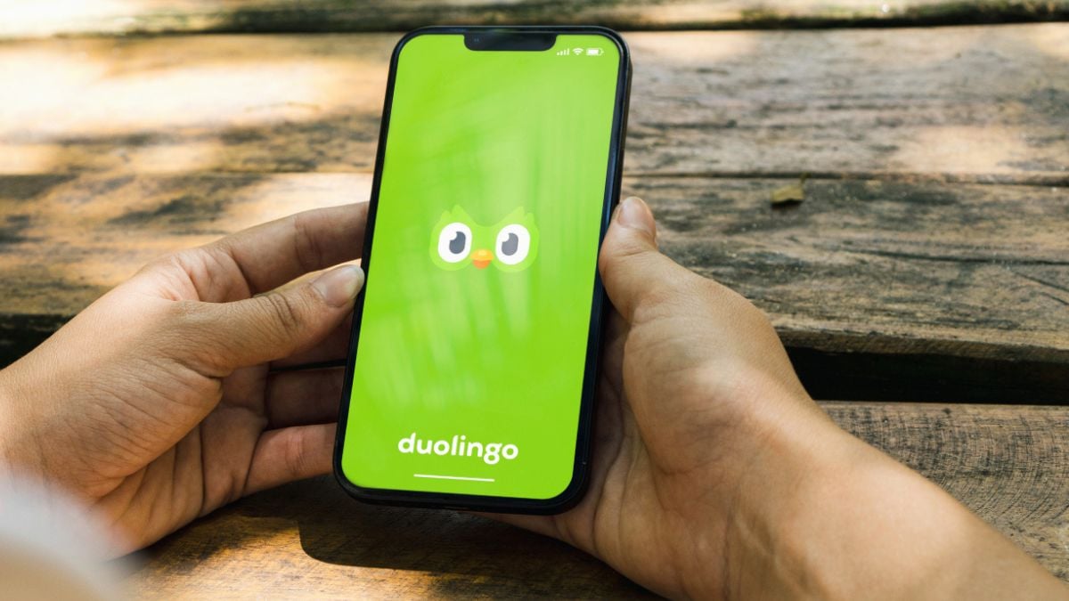 Applicazione Duolingo su uno spartphone