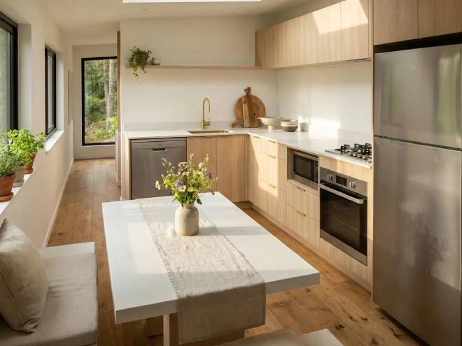 Cucina nella tiny house Onda
