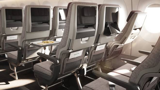 Classe economica dell'aereo Project Sunrise