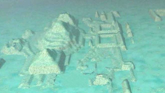 Immagini sonar che mostrano i resti di una civiltà sul fondo del mare