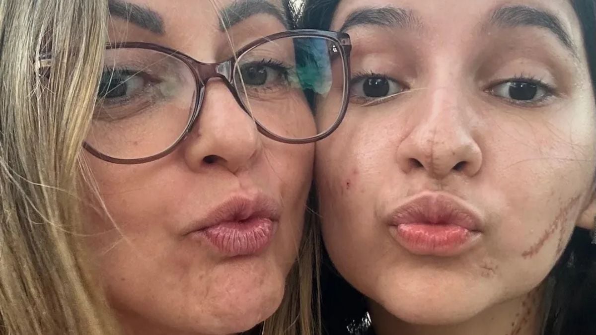 Jaderluce Anisio de Oliveira e sua figlia Alana Anisio Rosa