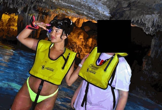 Catherine Wieland durante il suo viaggio in Messico