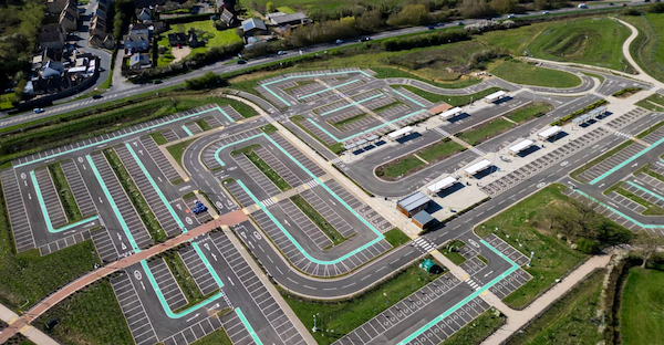 Il park and ride da 850 posti a Eynsham, vicino a Oxford