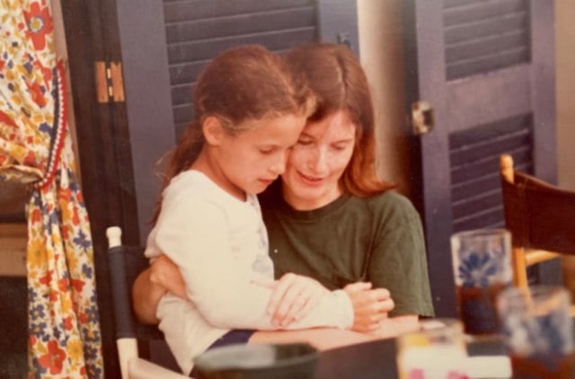 Montana e sua madre negli anni '80