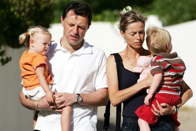 Kate McCann, suo marito Gerry e i loro due figli