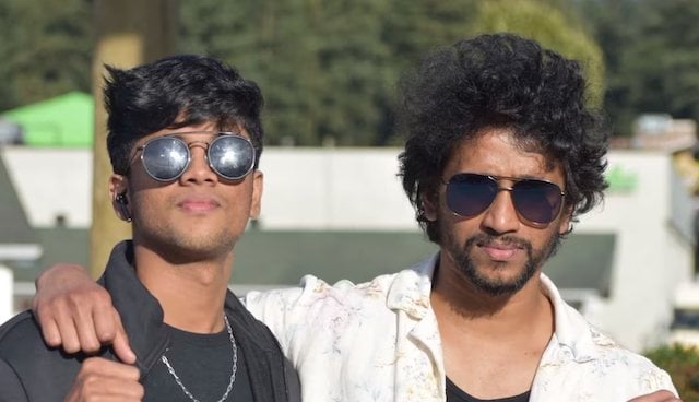 Hrishikesh Koloth con suo fratello maggiore Arjun Koloth