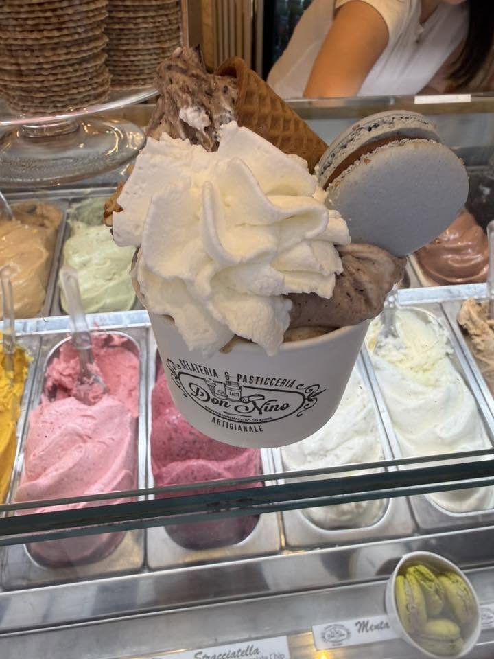 Il gelato ordinato