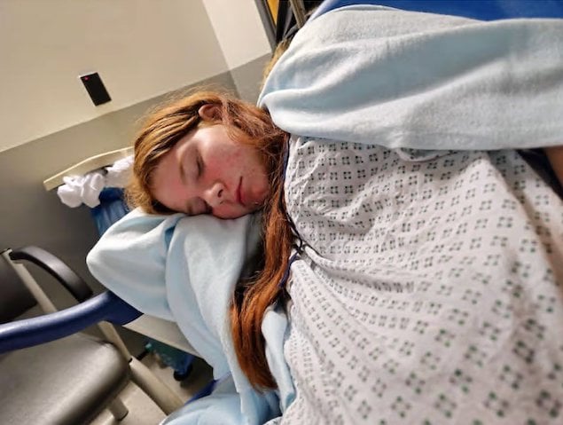 Sofia-Ann riposa in ospedale