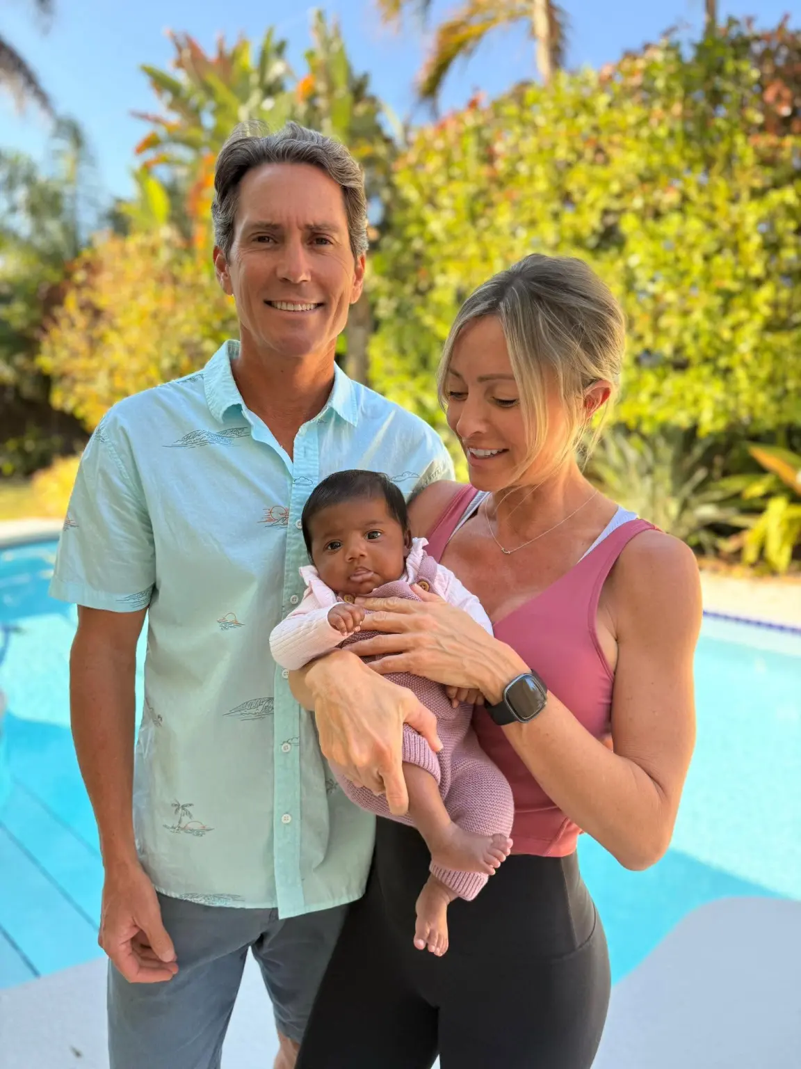 Tiffany Score e Steven Mills e la loro figlia Shea