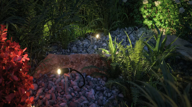 Un giardino illuminato
