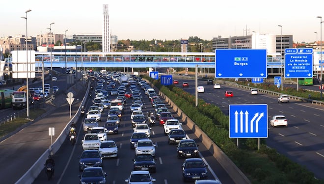 Un'autostrada in Spagna