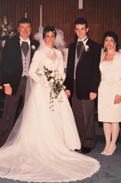 I genitori di Katherine Short il giorno del loro matrimonio