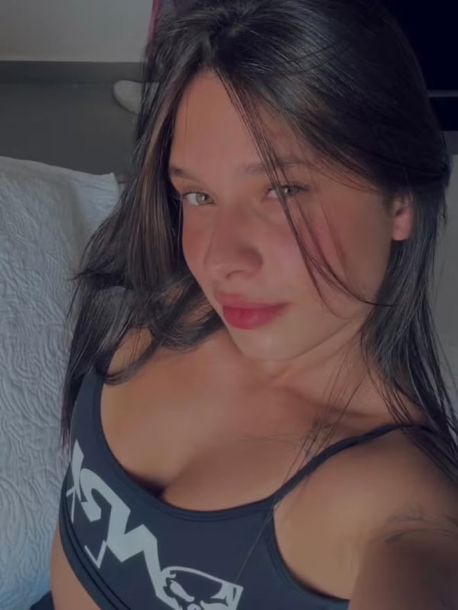 Maria Eduarda Rodrigues de Freitas posa per una foto