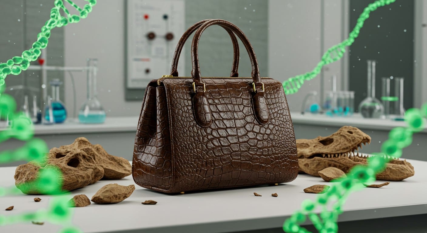 Borsa in pelle di dinosauro all'asta