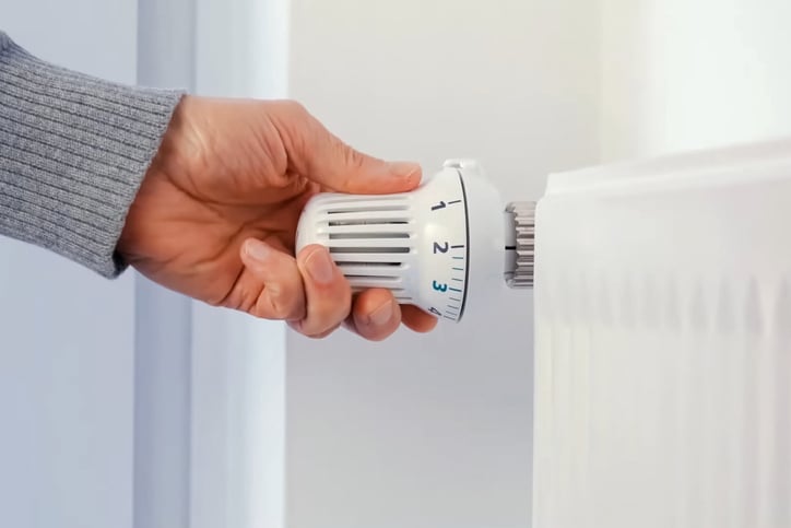 Il termostato di un radiatore
