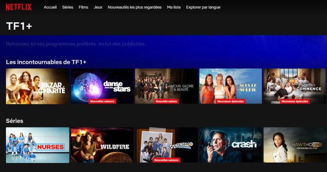 Programmi TF1 su Netflix