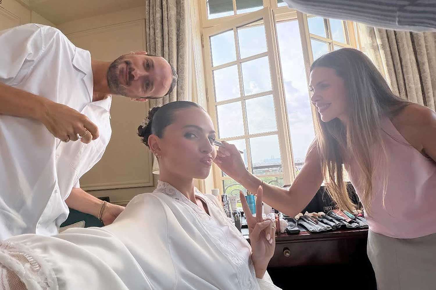 Thylane Blondeau si fa i capelli per il suo matrimonio