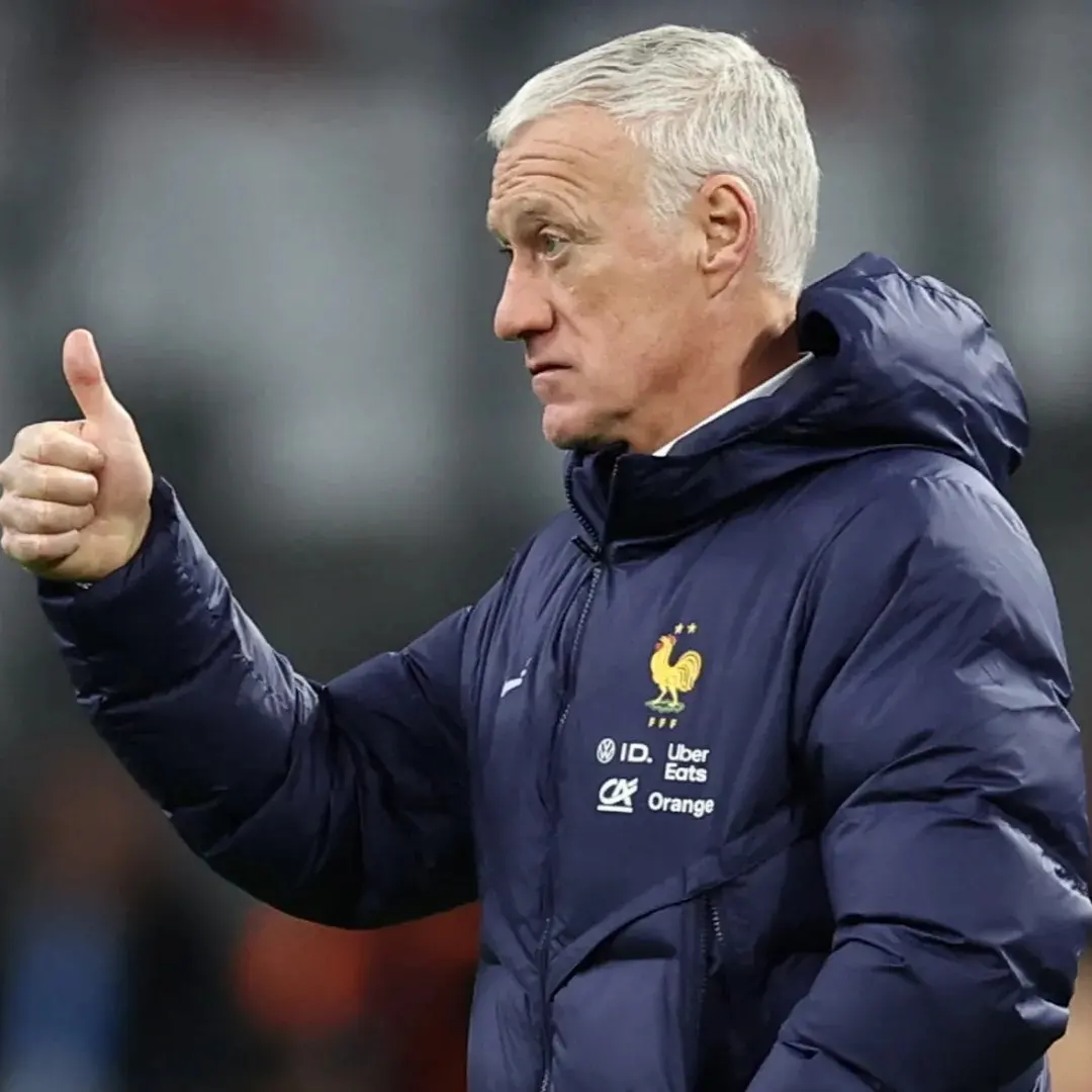 L'allenatore della squadra di calcio francese Didier Deschamps