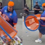 Una dipendente 40enne di una delle più grandi banche degli Stati Uniti filmata mentre rubava da un bidone della spazzatura pubblico, il suo atto le costa caro


