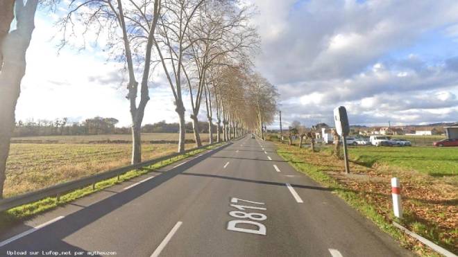 La RD817 vicino a Pau