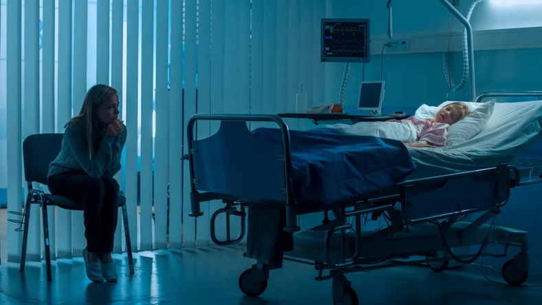 Un bambino in ospedale