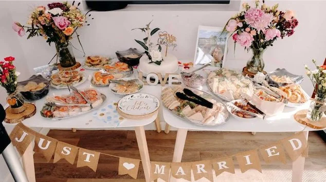 Il buffet della cerimonia