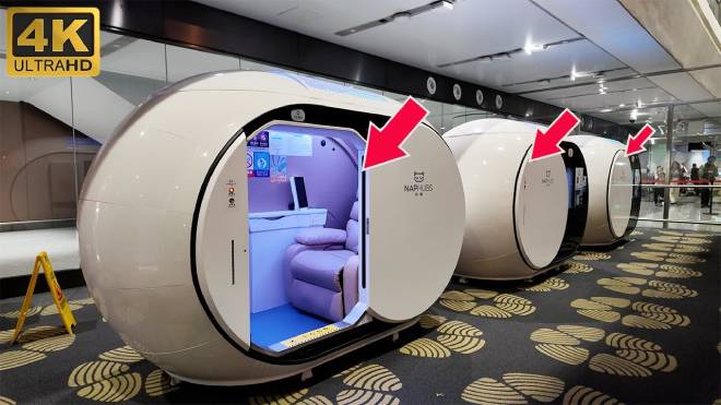 Capsula per il pisolino in aeroporto