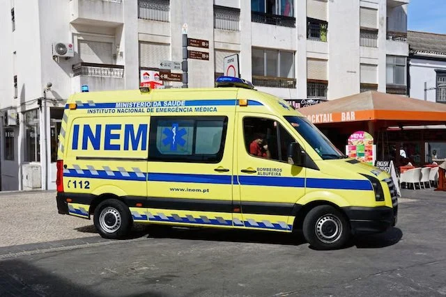 Un'ambulanza in Portogallo