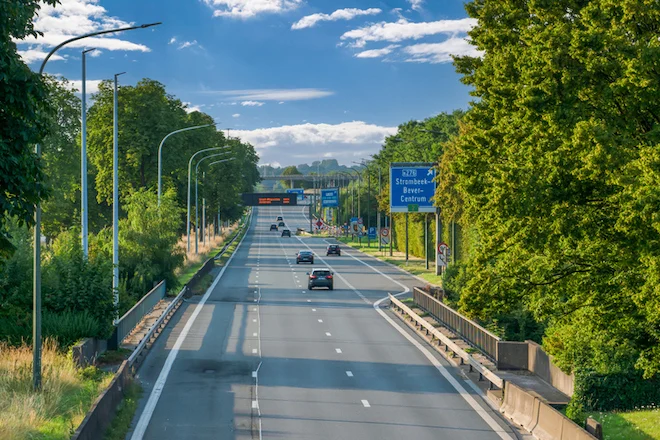 Un'autostrada in Belgio