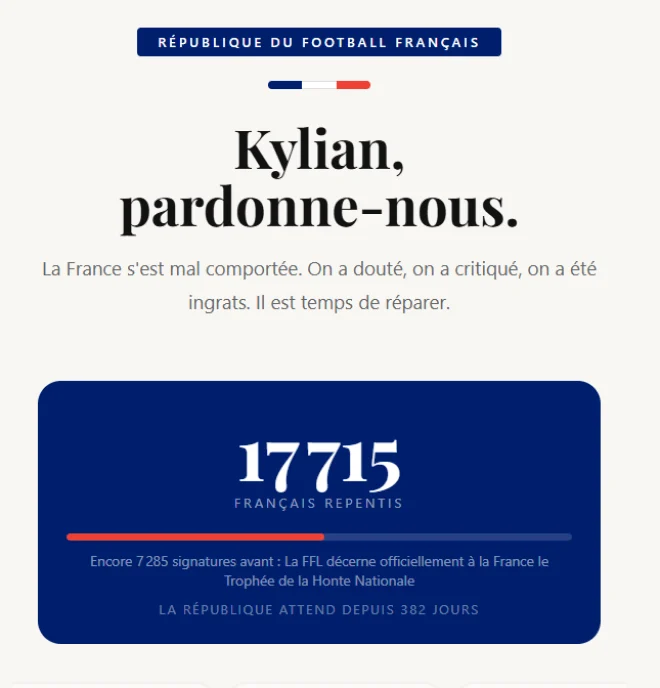 La petizione a favore di Kylian Mbappé