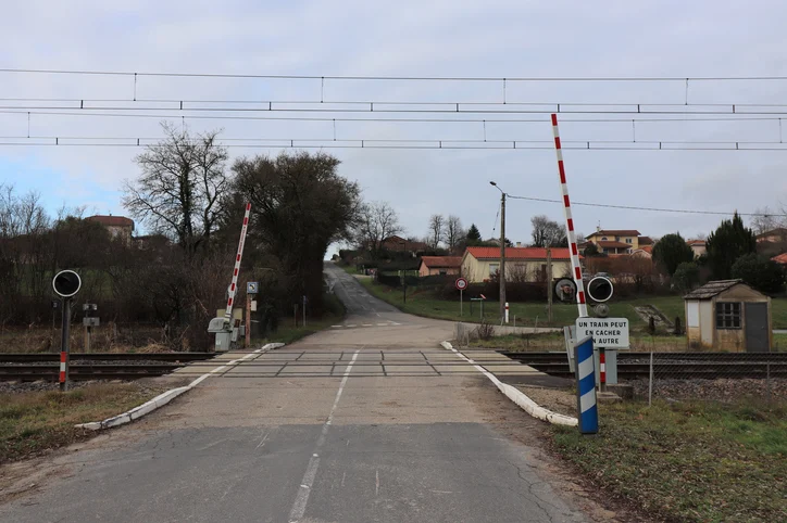 Un passaggio a livello in Francia