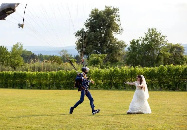 Mike Missroon e Megan Walsh il giorno del loro matrimonio