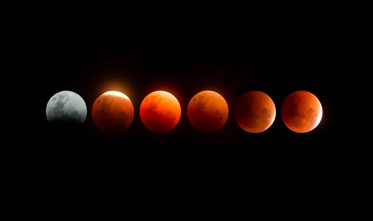 Fasi di un'eclissi lunare