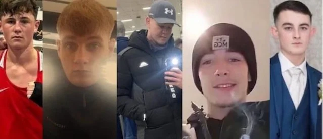 I cinque adolescenti uccisi