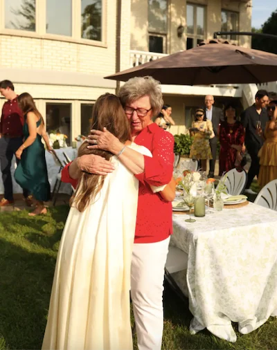 Natalie Kunzler e sua nonna