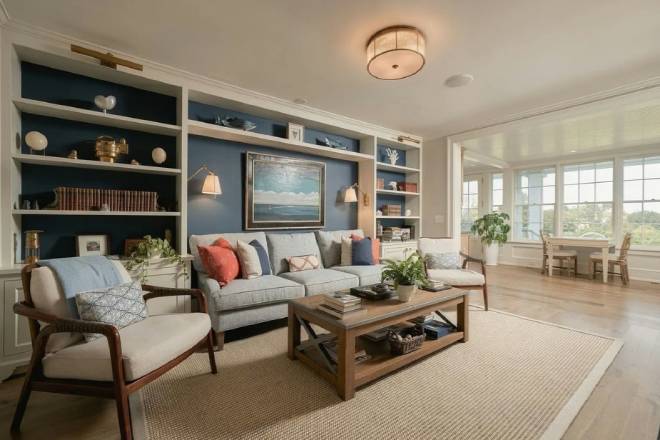 Il soggiorno della George C. Gardner House a Nantucket