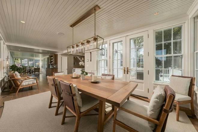 La sala da pranzo della George C. Gardner House a Nantucket