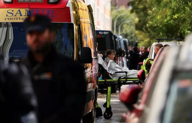 Maricarmen Abascal durante la sua espulsione