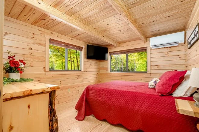 La camera da letto principale della casa