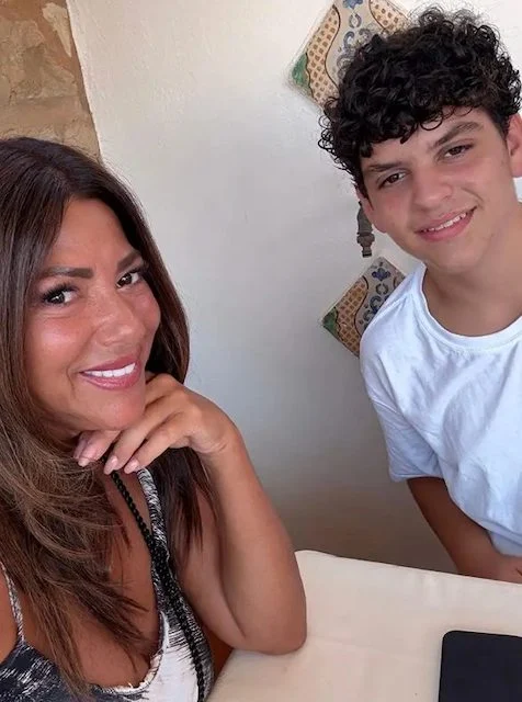 Debra Coltune e suo figlio