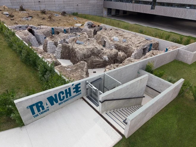 Una trincea ricostruita