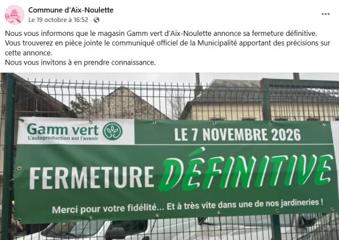 La chiusura della Gamm Vert