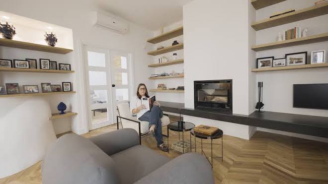 Meredith Tabbone nella sua casa siciliana