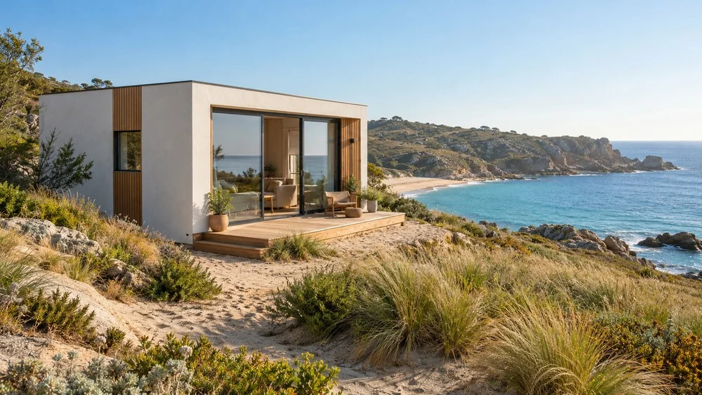 piccola casa in riva al mare